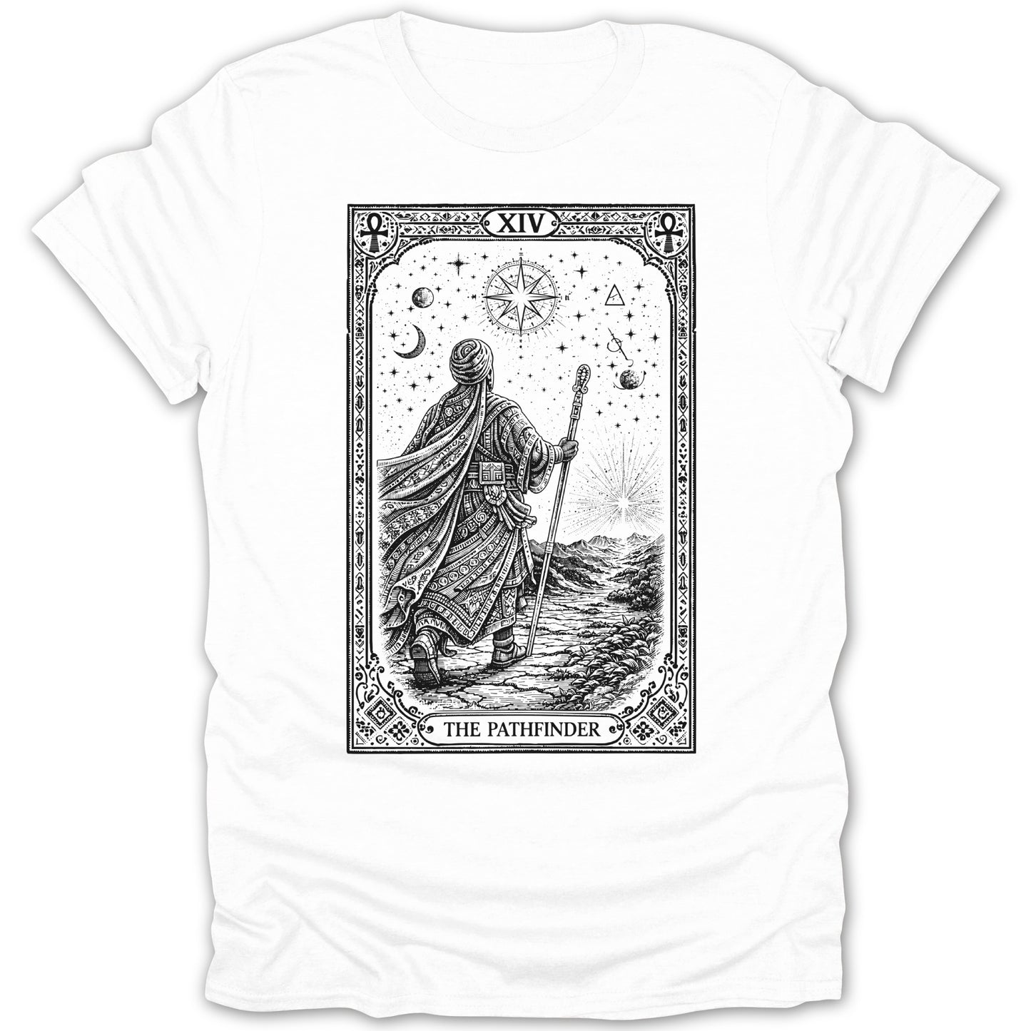 The Pathfinder Tarot Temperance Spiritual Journey Cosmic product type
Tarot Card, Pathfinder, Temperance XIV, Spiritual Journey, Cosmic Guide, Wanderer Art, Celestial Stars, Moon Design, Compass Rose, Esoteric Symbol, Mystical Graphic, Occult Art, Ancient Drawing, Engraved Style, Astrology Art, Universe Theme, Black White, Boho Style, Visionary Art, Enlightenment