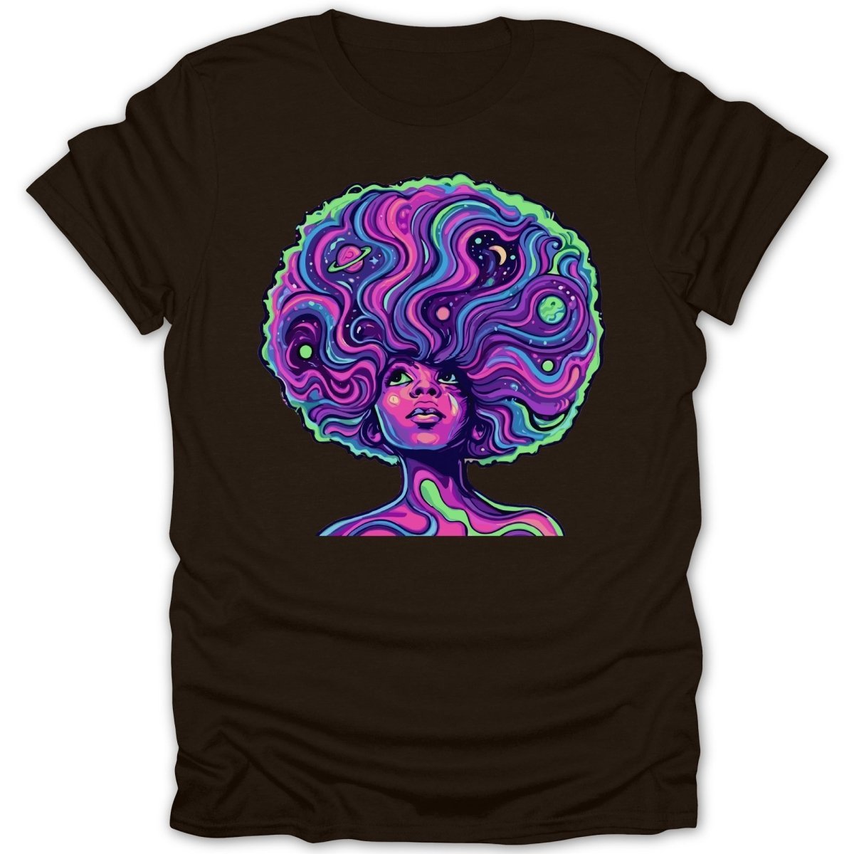 Cosmic Dreamer Black Girl Tee - Zion Threadz