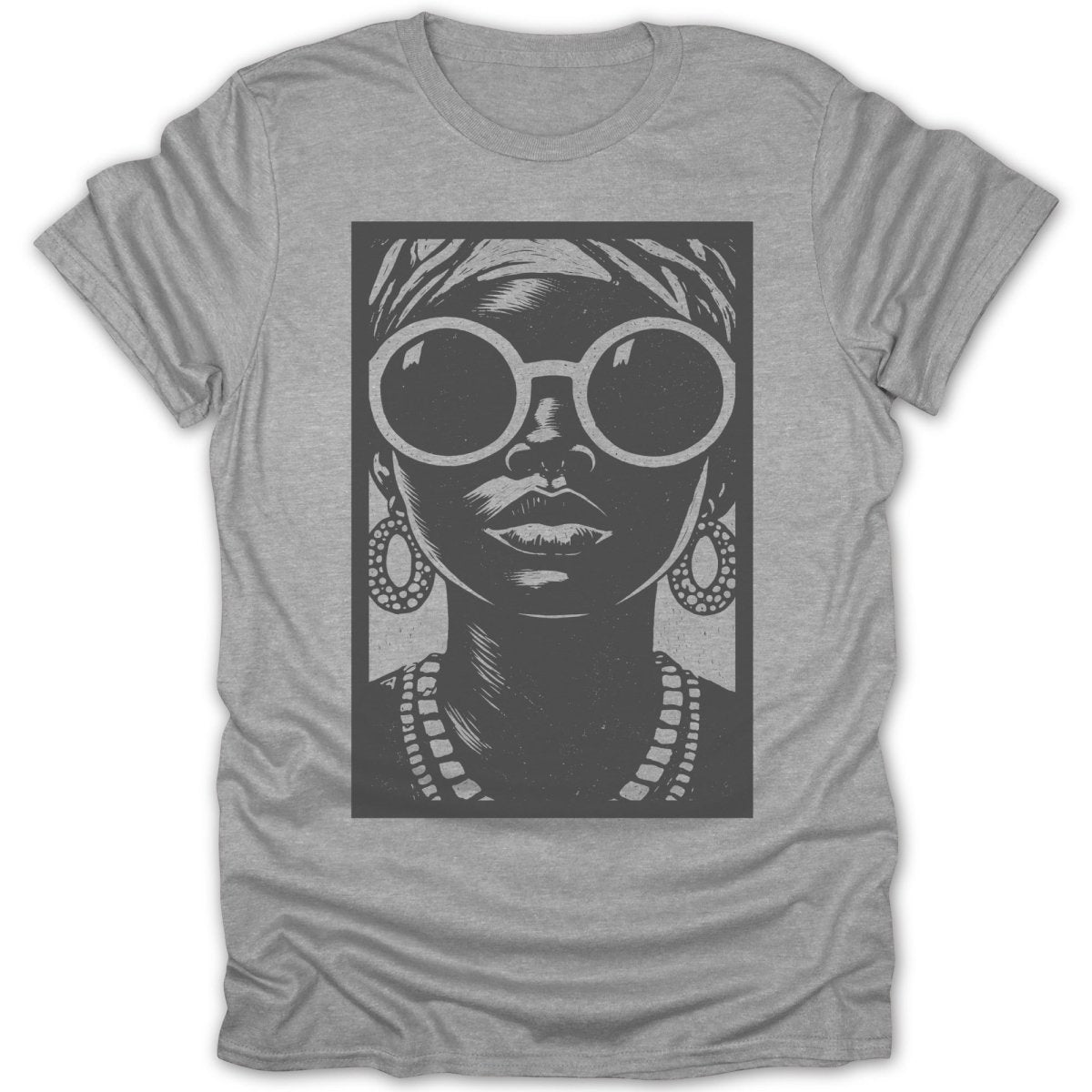 Monochrome Woman Muse Tee - Zion Threadz