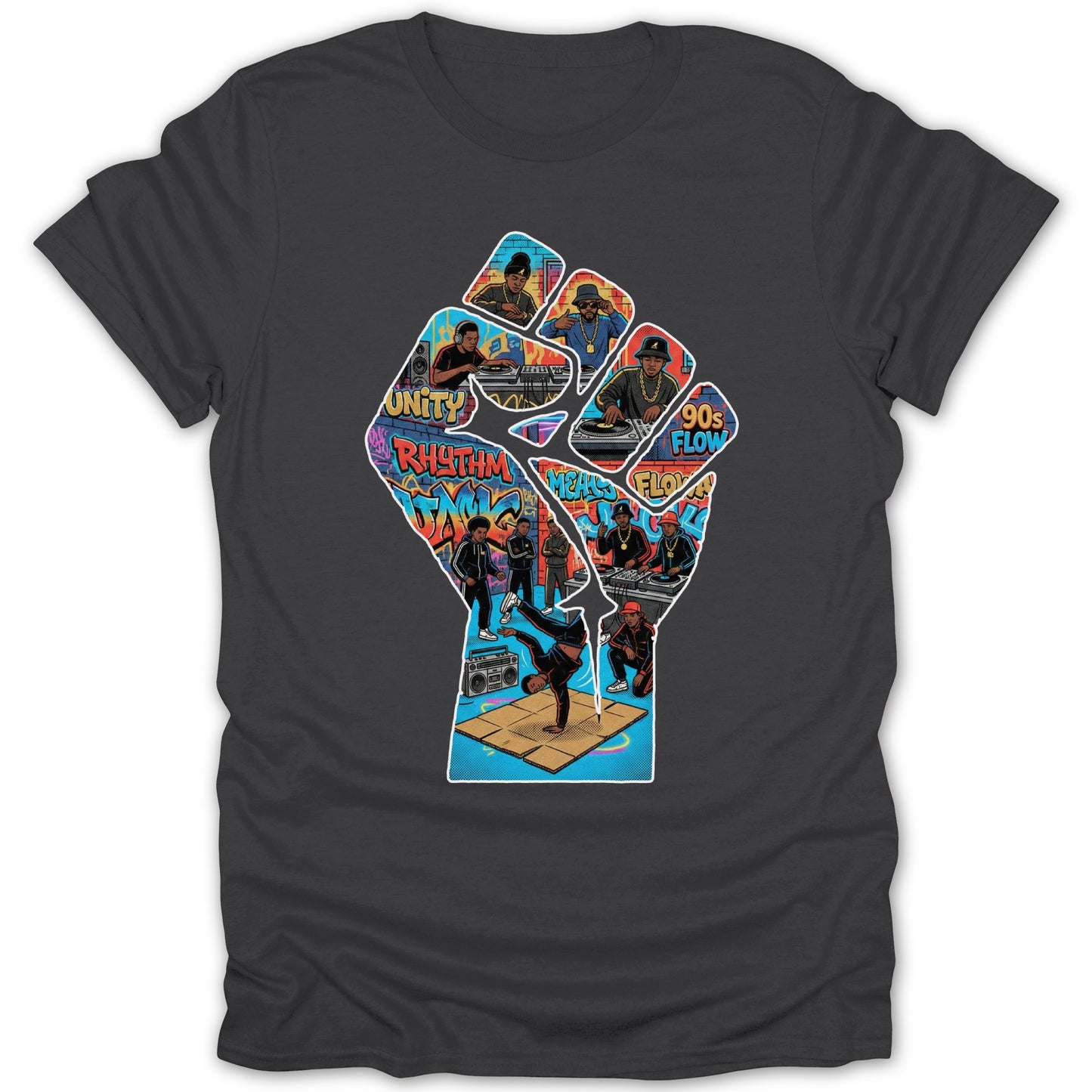 90s Flow Unity Rhythm Dance Graphic T-Shirt