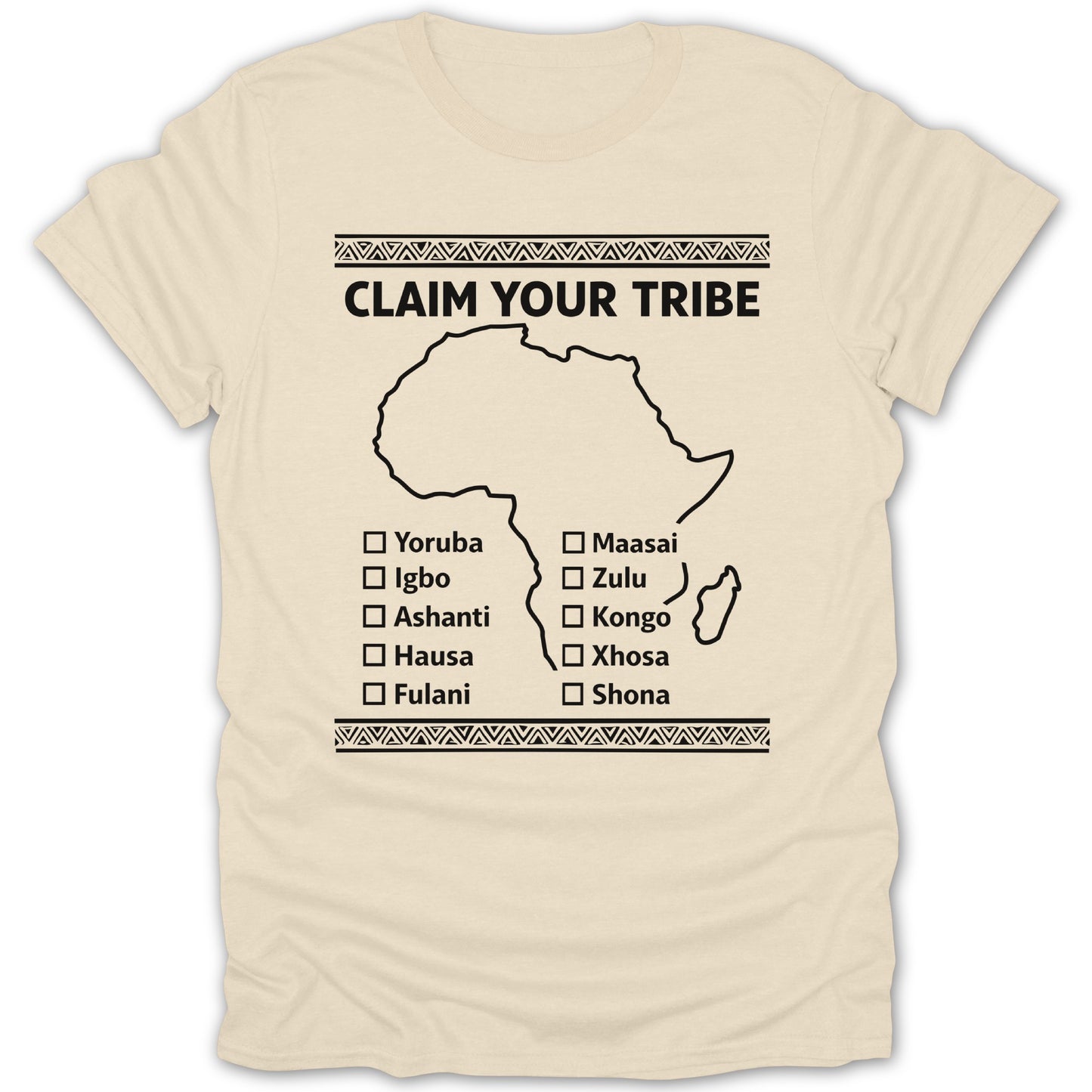Claim Your Tribe African Heritage Graphic T-Shirt