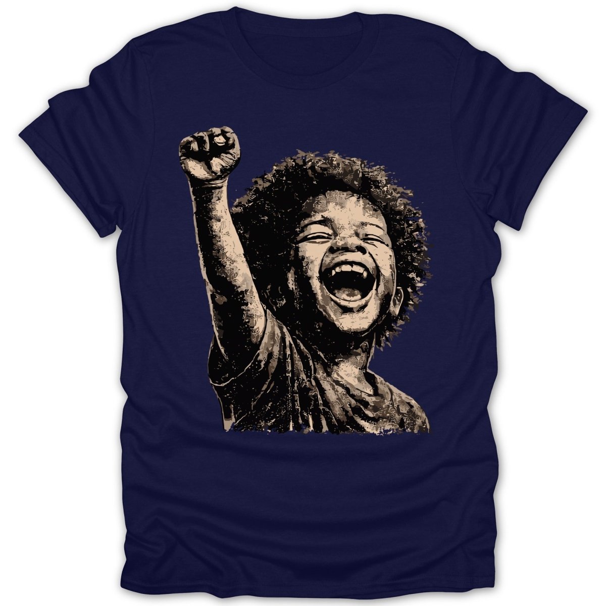 Black Boy Joy Raised Fist Tee - Zion Threadz