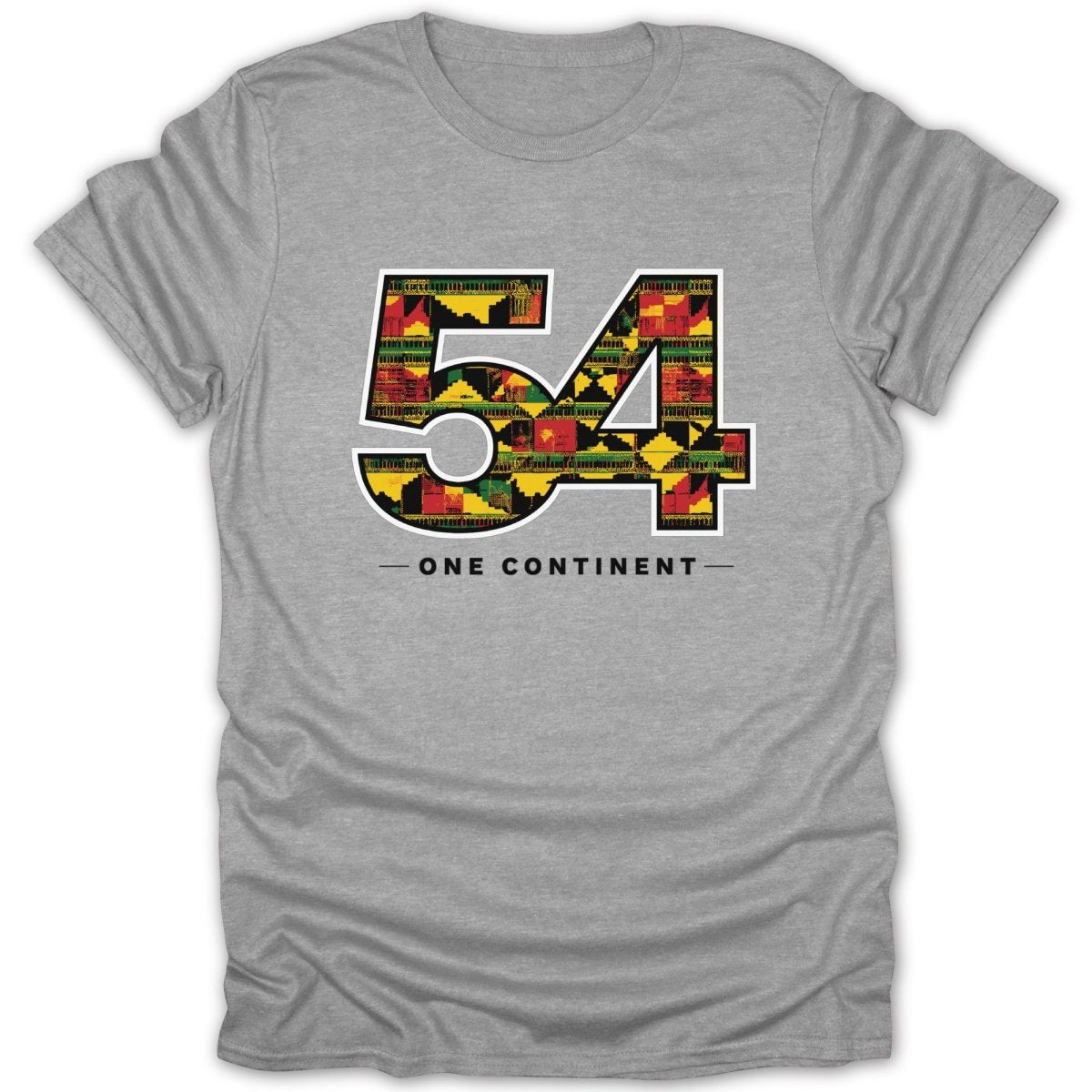 54 One Continent Kente Pattern Tee - Zion Threadz