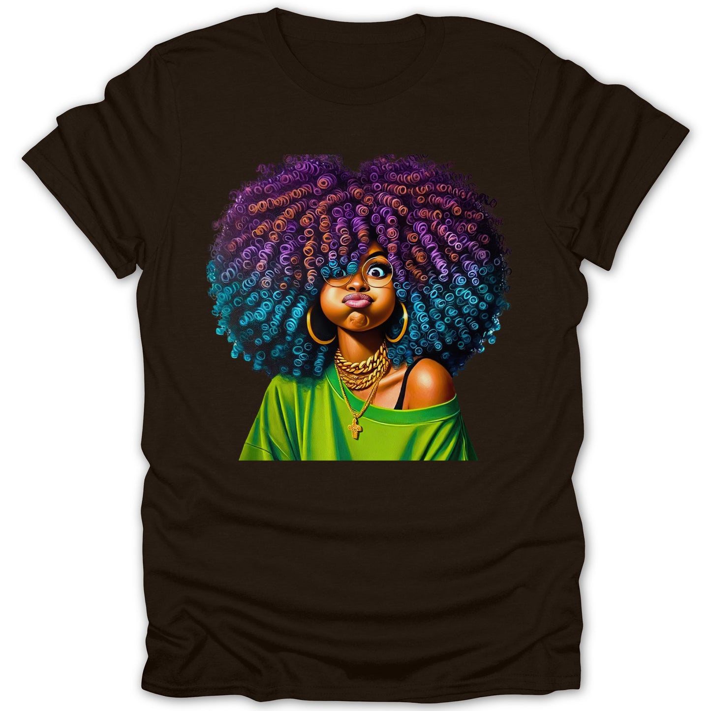 Trendy Afro Art Design Printed T-shirt product