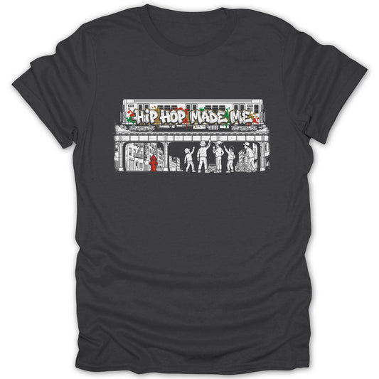 Hip Hop Made Me Graffiti Subway Art T-Shirt
