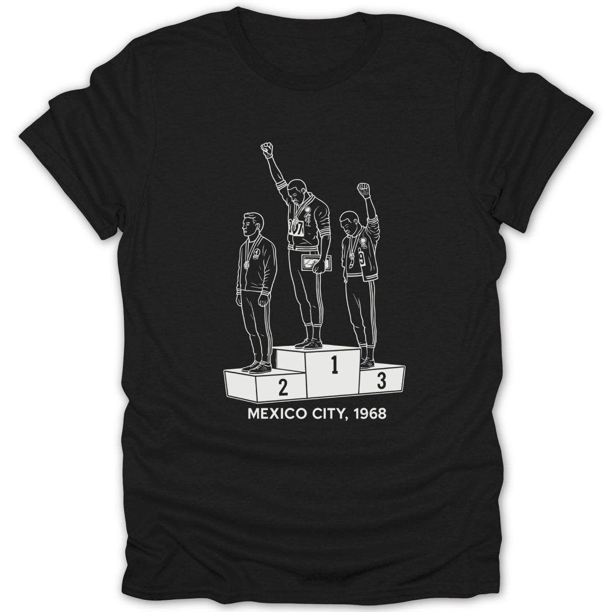 The Olympic Black Power Salute Iconic Moment Art Tee - Zion Threadz