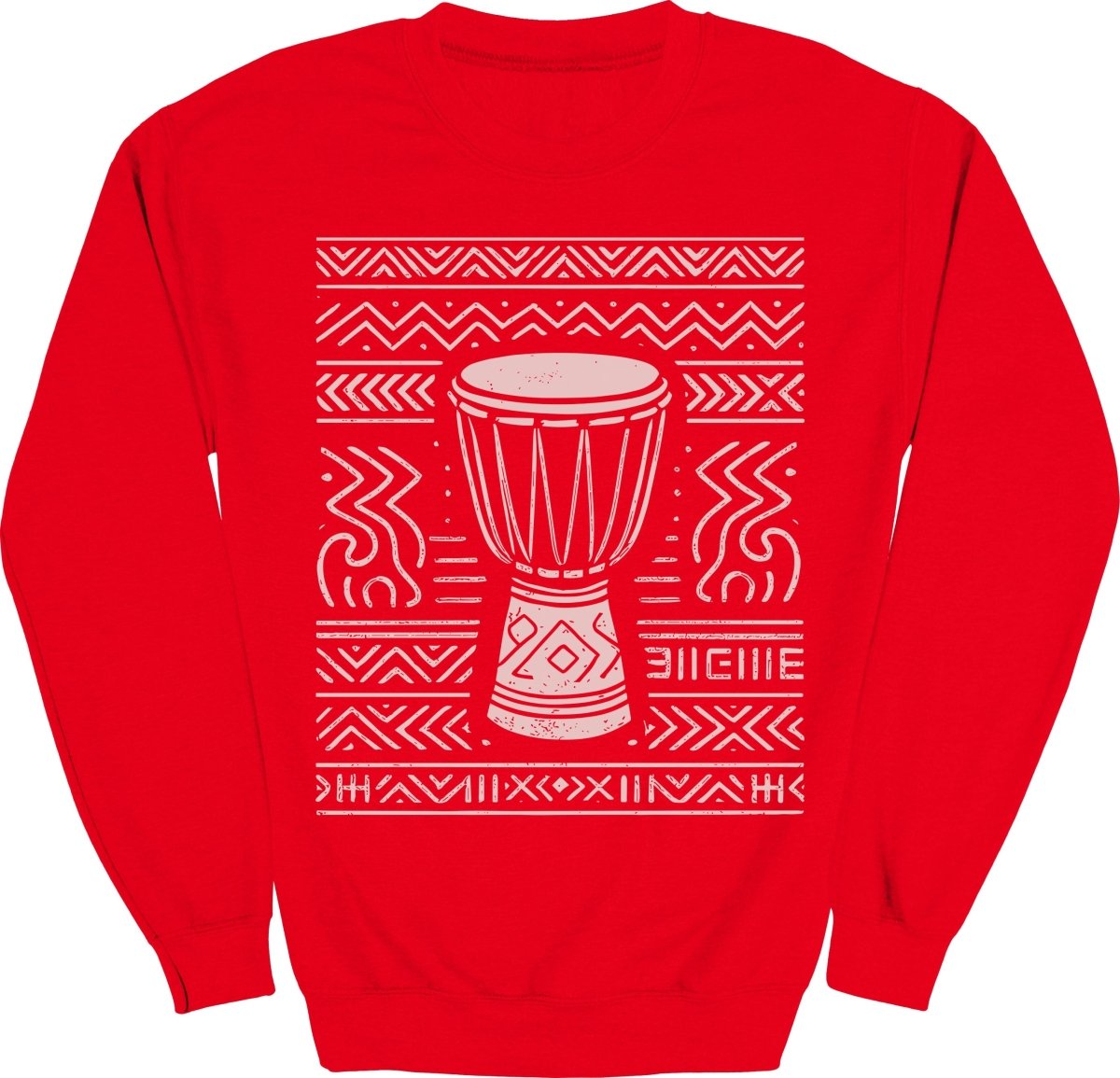 Tribal Drum Pattern Sweatshirt - Zion Threadz