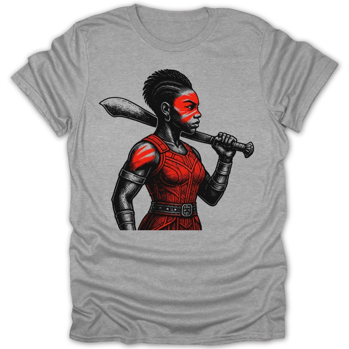 Fierce Kpojito (Woman King) Warrior Paint Tee - Zion Threadz