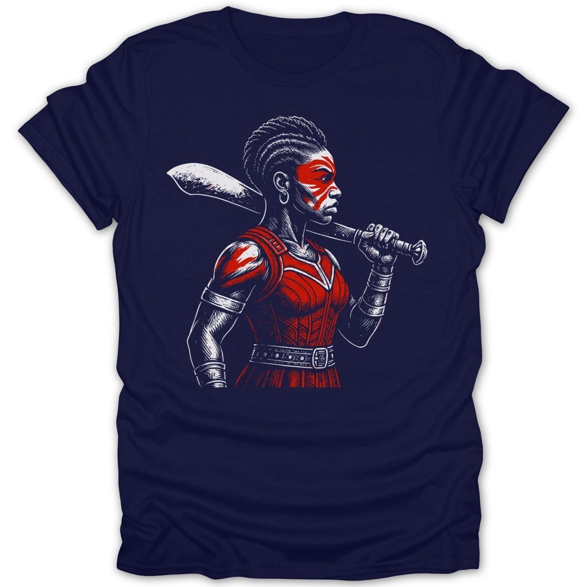 Fierce Kpojito (Woman King) Warrior Paint Tee - Zion Threadz