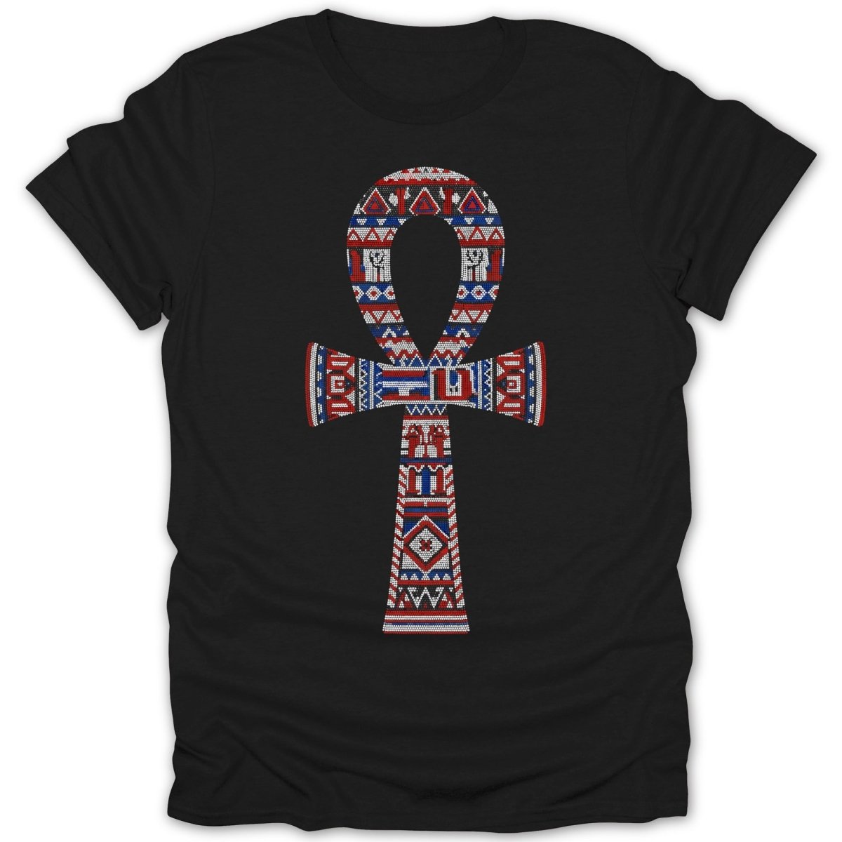 Geometric Ankh Bead Pattern Tee - Zion Threadz