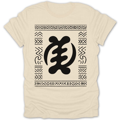 Gye Nyame Adinkra Pattern Tee - Zion Threadz