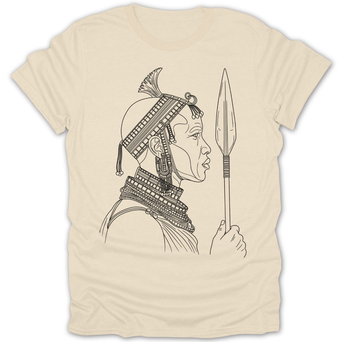 Maasai Warrior Silhouette Tee - Zion Threadz