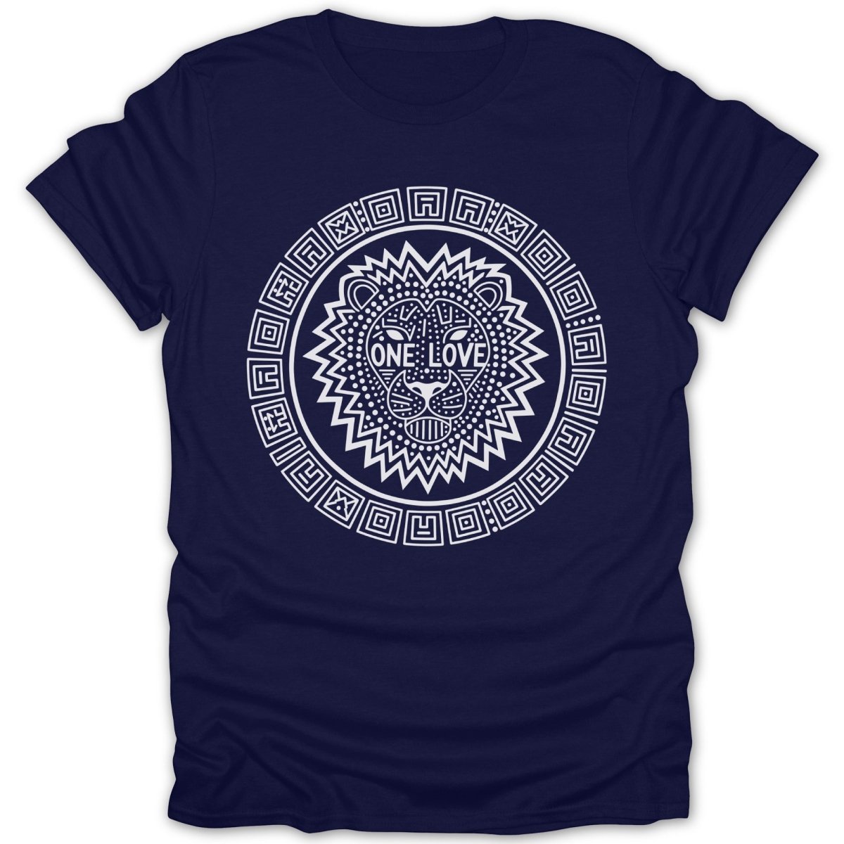 One Love Lion Tribal Tee - Zion Threadz