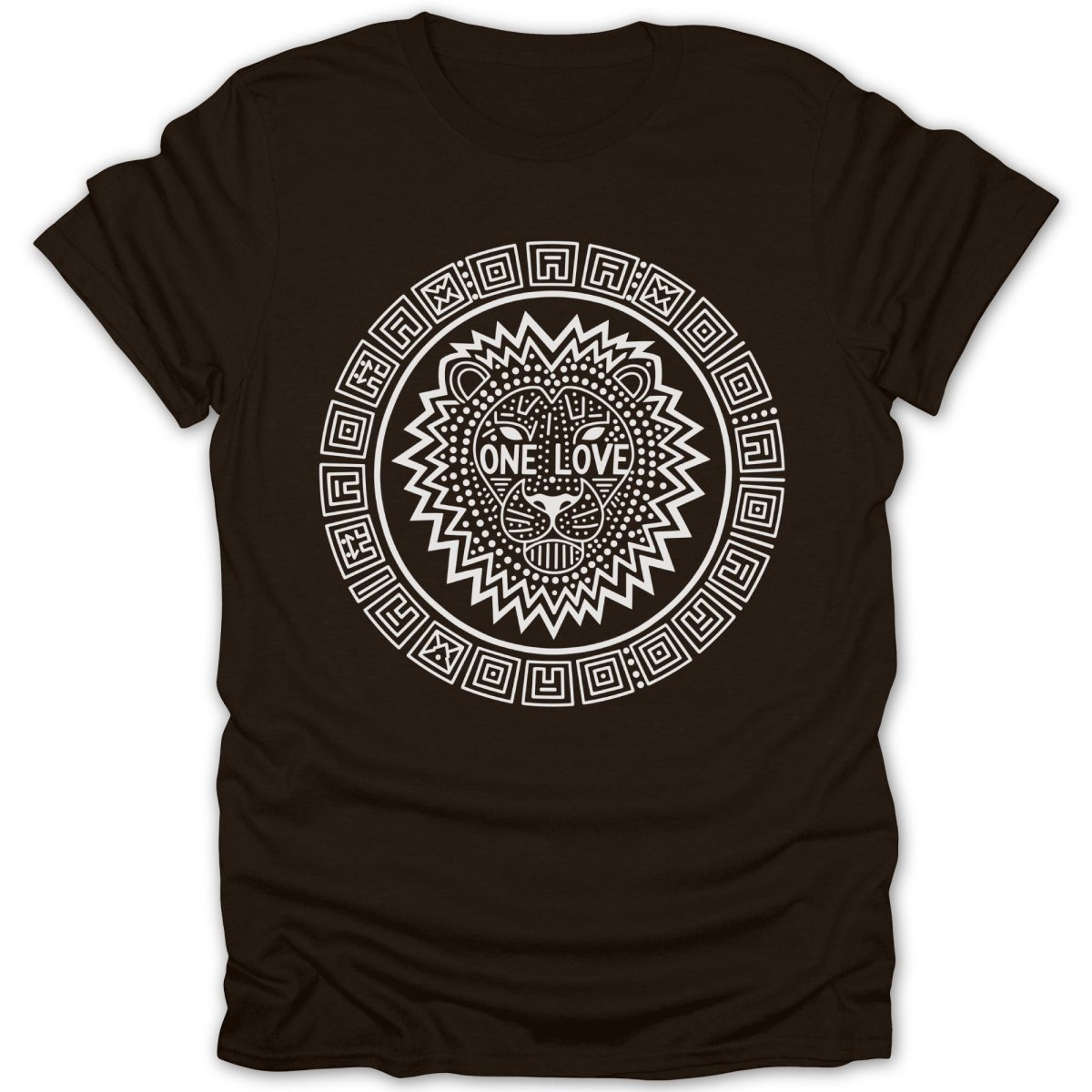One Love Lion Tribal Tee - Zion Threadz