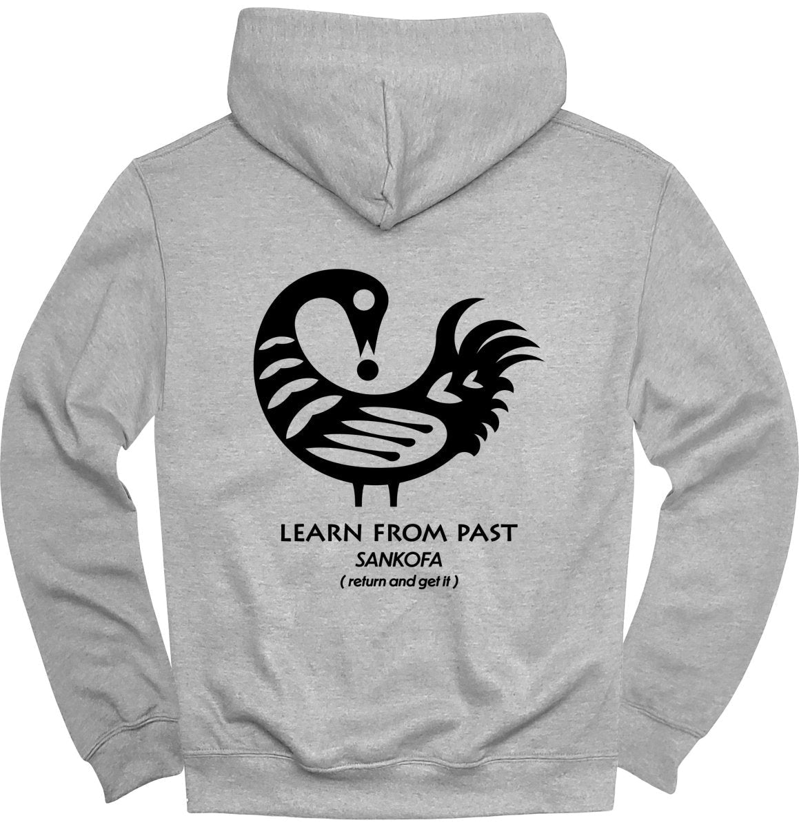 Sankofa Adinkra Learn From Past (BACK) Hoodie - Zion Threadz
