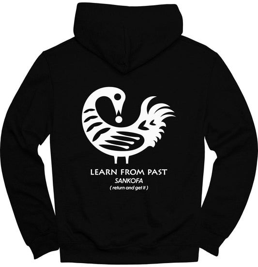 Sankofa Adinkra Learn From Past (BACK) Hoodie - Zion Threadz
