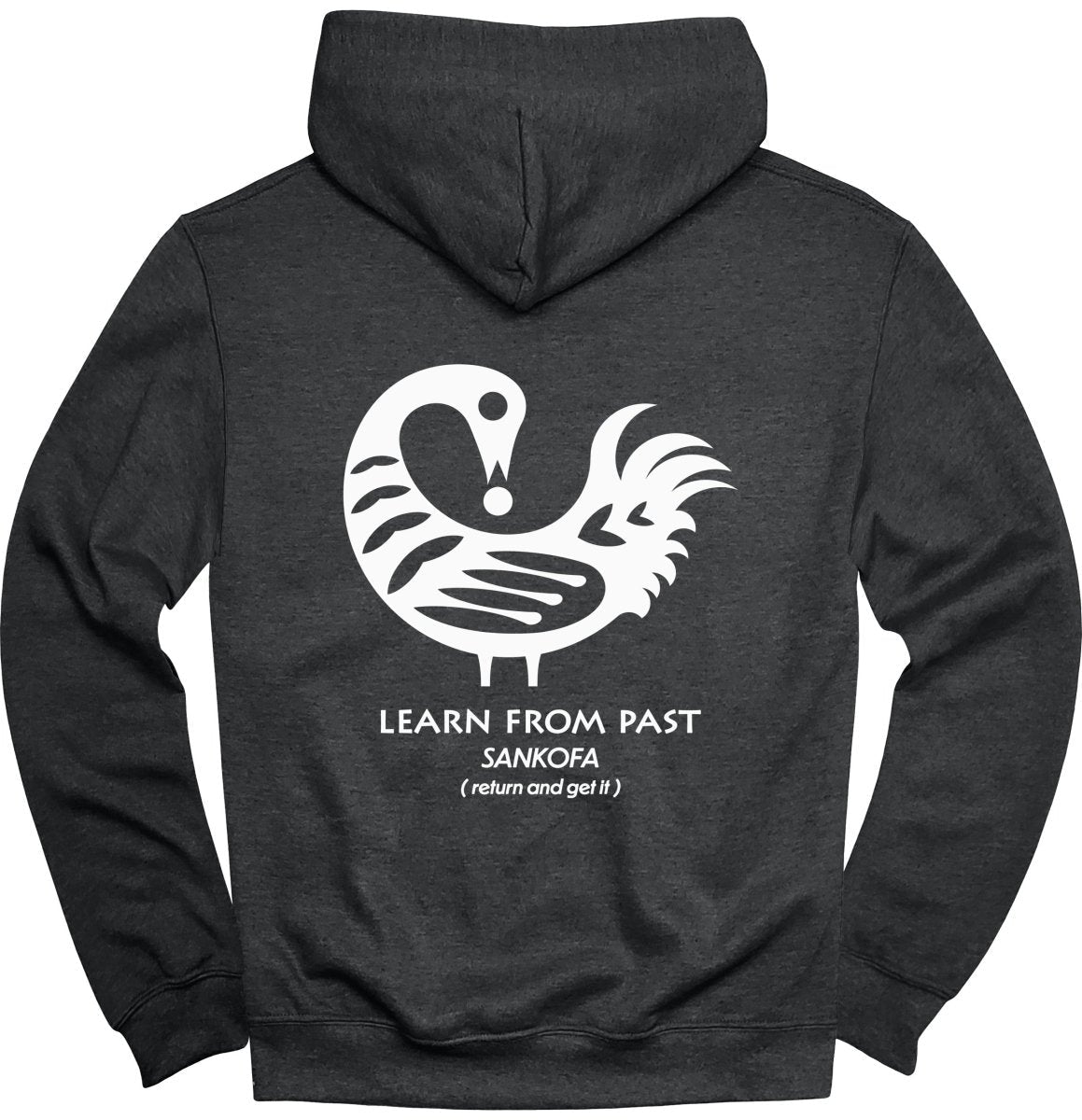 Sankofa Adinkra Learn From Past (BACK) Hoodie - Zion Threadz