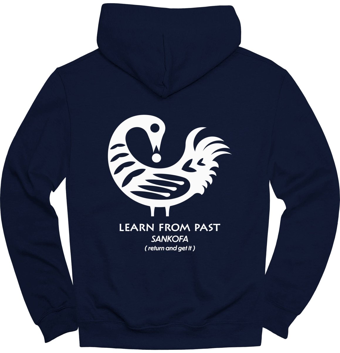 Sankofa Adinkra Learn From Past (BACK) Hoodie - Zion Threadz
