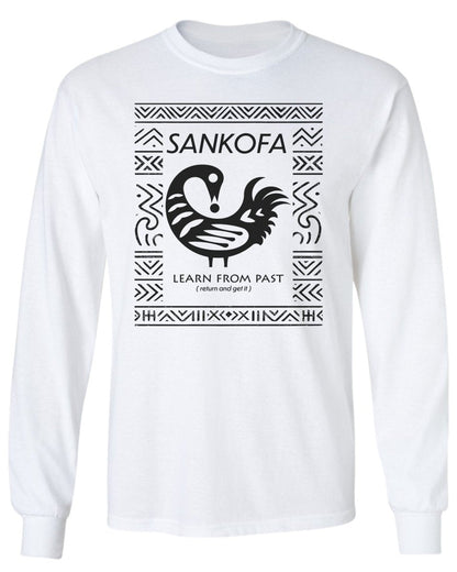 Sankofa Adinkra Pattern Long Sleeve - Zion Threadz