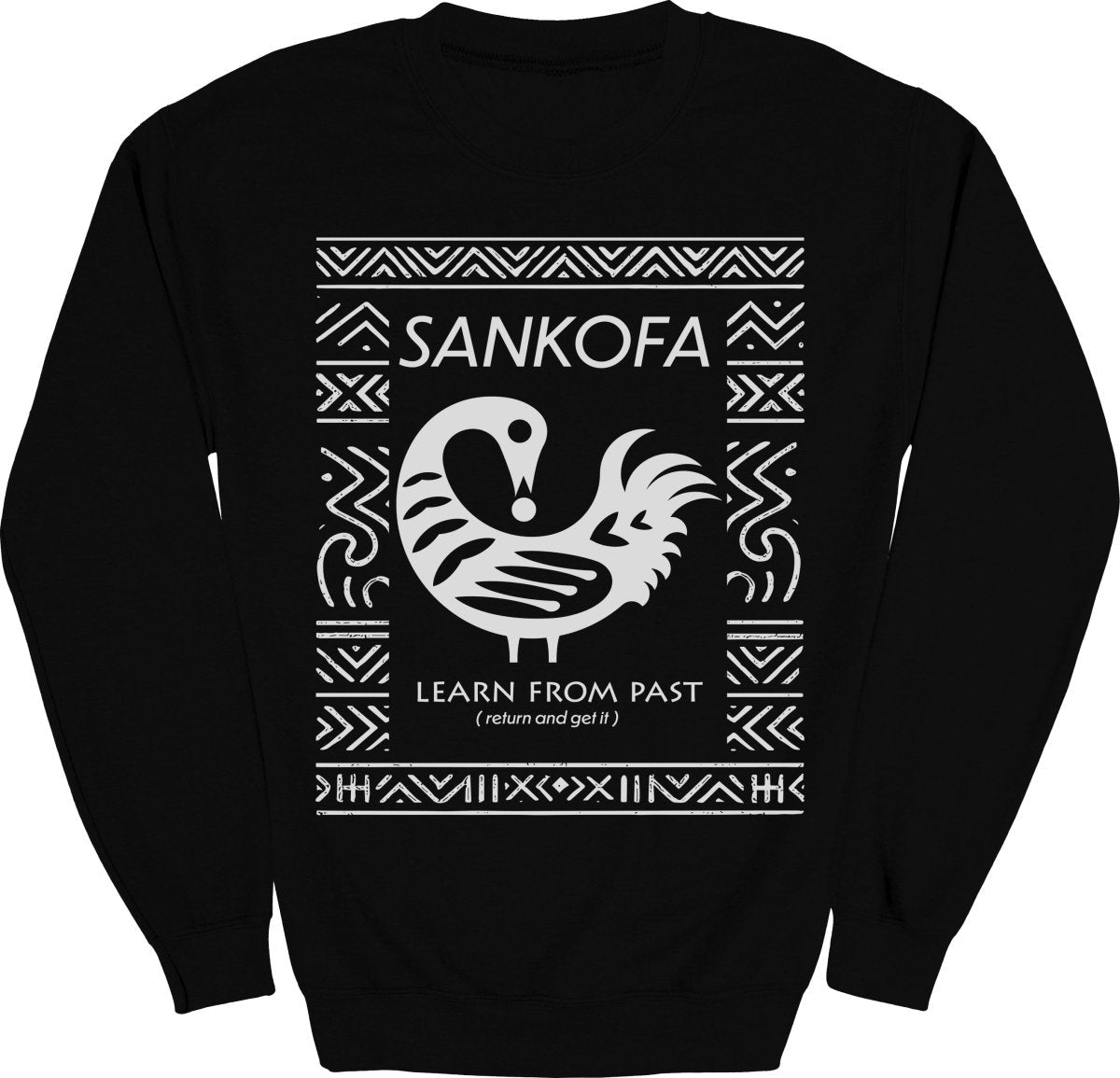 Sankofa Adinkra Pattern Sweatshirt - Zion Threadz