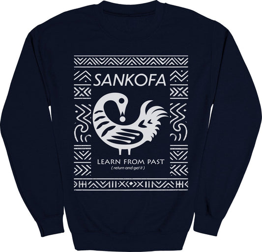 Sankofa Adinkra Pattern Sweatshirt - Zion Threadz