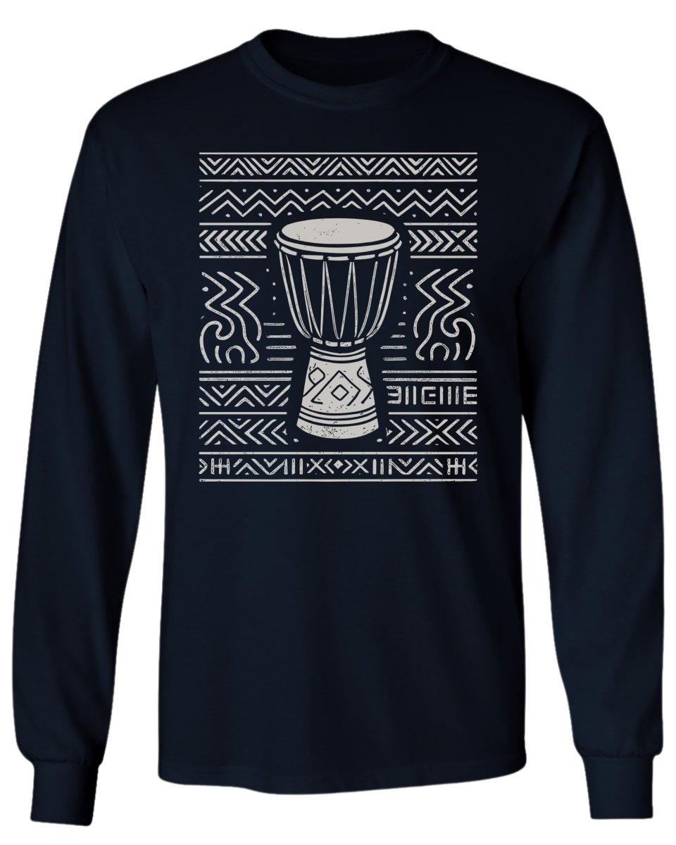 Tribal Drum Pattern Long Sleeve - Zion Threadz