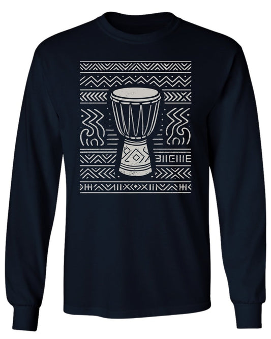 Tribal Drum Pattern Long Sleeve - Zion Threadz